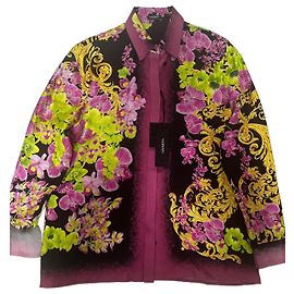 Camisa de seda Medusa Orchid de Versace