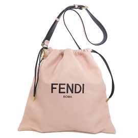Fendi Damen Clutch Schultertasche aus Kalbsleder