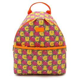 Gucci GG Supreme Erdbeer-Print Rucksack
