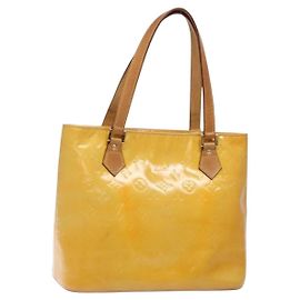 LOUIS VUITTON Handtasche Houston Monogram Vernis Grau M91053 LV Auth 132526
