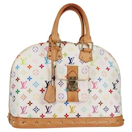 LOUIS VUITTON Borsa a Mano Alma GM Monogram Multicolore Bianca M40441 LV Auth 131827V - Louis Vuitton