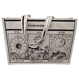 Bolsa de viagem Zuhair Murad Fashion Trust Arabia em algodão bege