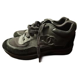 CC Chanel runner triplo nero G33726