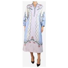 Vilshenko Buntes Blumen-Maxikleid - Größe UK 8