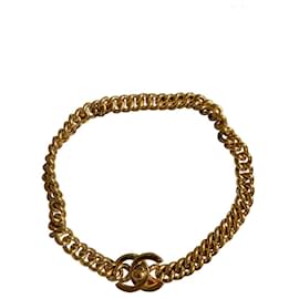 Collana Choker Chanel Modello Torciglione Dorata