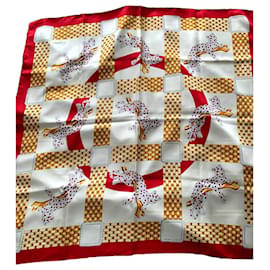 Foulard in seta Cartier Panther 85x85