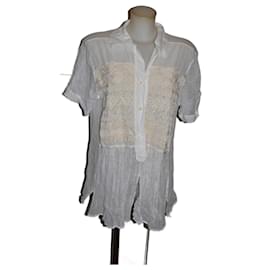 Camisa oversize La Perla de algodón blanco
