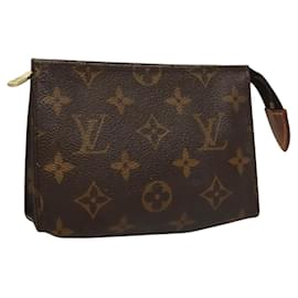 LOUIS VUITTON Pochette Toiletta Posh Monogram 15 M47546 LV Auth 132845