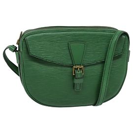 LOUIS VUITTON Epi Jeune Fille MM Shoulder Bag Green M52154 LV Auth yk18866