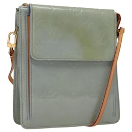 LOUIS VUITTON Pouch Motto Monogram Vernis Lavande M91224 LV Auth 134548