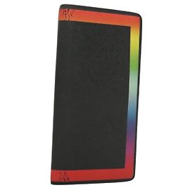 LOUIS VUITTON Cartera Larga Braza en Taiga Rainbow M30349 LV Auth 133008