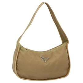 Borsa a Spalla PRADA in Nylon Pelle Marrone Argento Autentica 132575