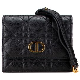 Borsa a cintura Cannage Caro in pelle di vitello nera Dior