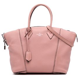 Louis Vuitton Pink Taurillon Soft Lockit MM