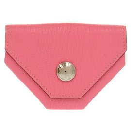 Monedero de piel de cabra rosa Levain Quatre de Hermès