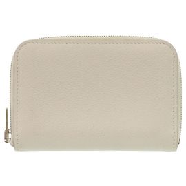 Portafoglio per carte in pelle Evergrain grigia Hermès