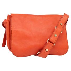 Céline Borsa a Spalla CELINE in Pelle Arancione Oro Auth bs28303