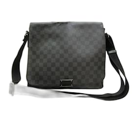 Louis Vuitton District MM Damier Graphite Borsa a Spalla Nera