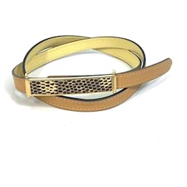 Cinturón de cuero delgado Hermès para mujeres