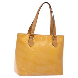 LOUIS VUITTON Borsa Houston Monogram Vernis Rosa Marshmallow M91302 LV Auth 135881