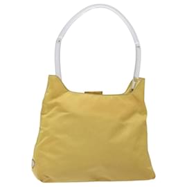Borsa a Spalla PRADA in Nylon Plastico Giallo Argento Autentica 133760 - Prada