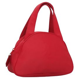 SAINT LAURENT Handtasche aus Nylon rot Auth yk18999