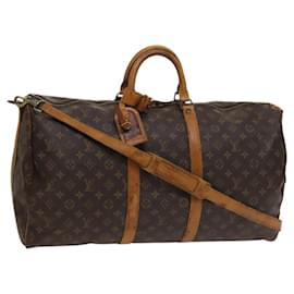 LOUIS VUITTON Monogram Keepall Bandouliere 55 Borsa Boston M41414 LV Auth 135536