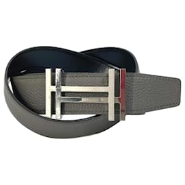 Hermes H Belt in Ash Au Carré Togo - Hermès