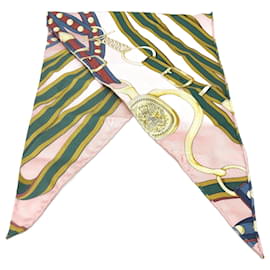Hermès Pointe Schal aus rosa Seide