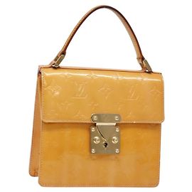 LOUIS VUITTON Borsa a Mano Vernis Spring Street Rosa Marshmallow M91033 Auth 135887