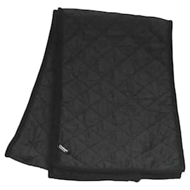 Matelassé Schal aus Wolle Schwarz CC Auth 133729 - Chanel