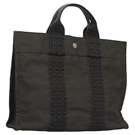 Hermès HERMES Borsa a Mano Her Line in Tela Grigia Auth 135663