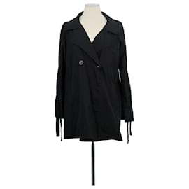 Gerard Darel Trench coat de algodón negro
