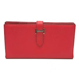 Portafoglio lungo bifold Soufflet Bearn di Hermès