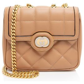 Borsa a spalla mini Deco in pelle di vitello Gucci