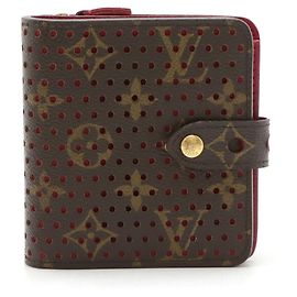 Carteira compacta com zíper Monogram Perfo Louis Vuitton