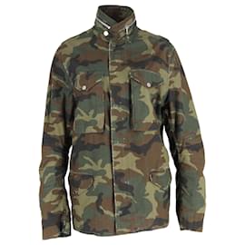 Chaqueta de campo M-65 en estampado de camuflaje Amiri en algodón verde