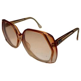 Gafas de sol vintage Givenchy de gran tamaño marrón naranja