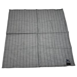 Sciarpa a quadri Celine Vintage grigia - Céline