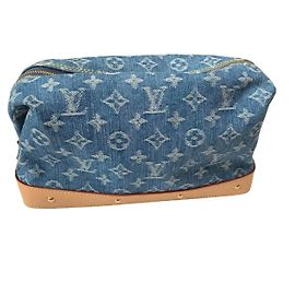 Louis Vuitton Pochette Cosmetica GM Monogram Denim Blu