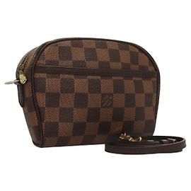 LOUIS VUITTON Damier Ebene Ipanema PM Schultertasche N51294 LV Auth 133093