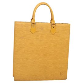 LOUIS VUITTON Borsa Sac Plat Epi Gialla M52079 LV Auth 135876