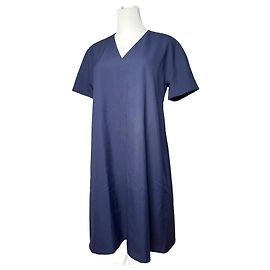 Vintage Balenciaga Wollkleid L Navy