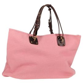 Autre Marque Borsa Tote in tela rosa e oro Auth bs28112 di BOTTEGA VENETA