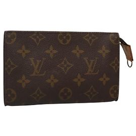 LOUIS VUITTON Monogramma Secchiello PM Pochette Accessorio LV Auth 136348