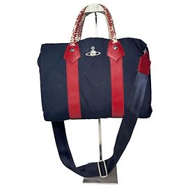 Bolso 2Way vintage Vivienne Westwood azul marino rojo