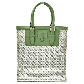 Borsa Tote Loewe verde in pelle e tela
