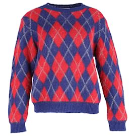Multicolor Argyle Pullover aus Acryl von Sandro Jona