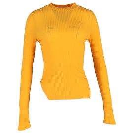 Top acanalado Rejina Pyo en Tencel naranja