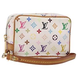 LOUIS VUITTON Monogram Multicolor Trousse Wapity White M58033 LV Auth 133186